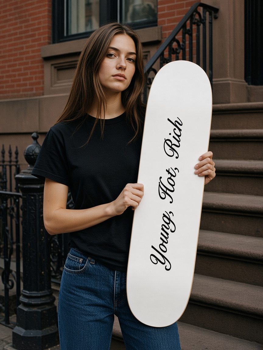 Script Deck in White